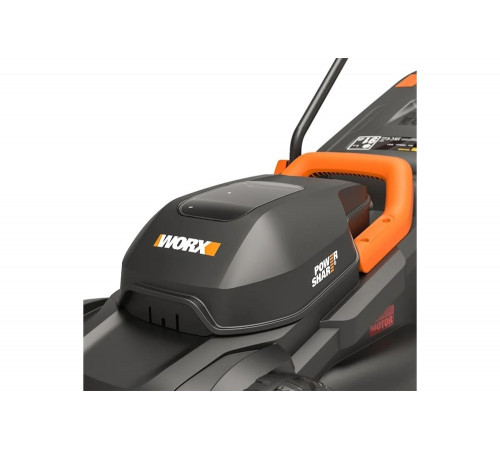 Аккумуляторная газонокосилка WORX 20в, бесщеточная, 30 см, 4ач х 1, зу 2а, коробка WG730E Аккумуляторная газонокосилка WORX 20в, бесщеточная, 30 см, 4ач х 1, зу 2а, коробка WG730E
