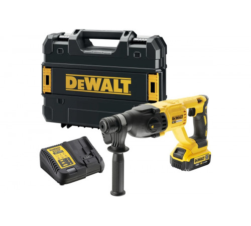 Аккумуляторный перфоратор DEWALT DCH133M1, 18 В, 2.6 Дж, 5500 уд/мин, с АКБ 4 Ач и ЗУ, в кейсе TSTAK DCH133M1-QW