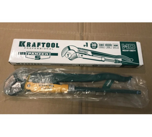 KRAFTOOL №1, изогнутые губки, ключ трубный PANZER-S 2733-10_z02 KRAFTOOL №1, изогнутые губки, ключ трубный PANZER-S 2733-10_z02