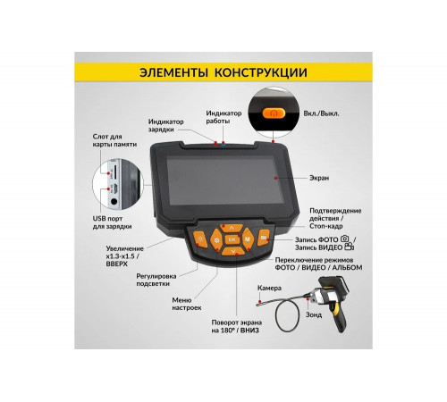 Промышленный видеоэндоскоп iCarTool IC-V112C