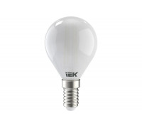 Лампа IEK серия 360 LED, G45, шар, матовая, 7вт, 230В, 3000К, E14 LLF-G45-7-230-30-E14-FR