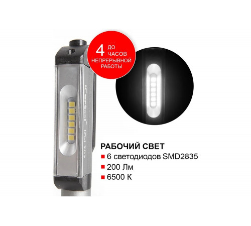iCarTool IC-L203: мощный светодиодный фонарь для автомобиля