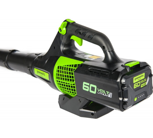 Бесщеточный аккумуляторный воздуходув GreenWorks GD60ABK2, 60V 2401307UB
