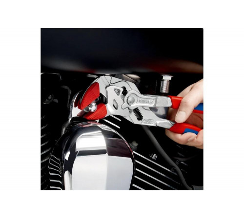 Переставные клещи-ключ Knipex 52 мм (2"), длина 250 мм, хром, 2К ручки, KN-8605250SB