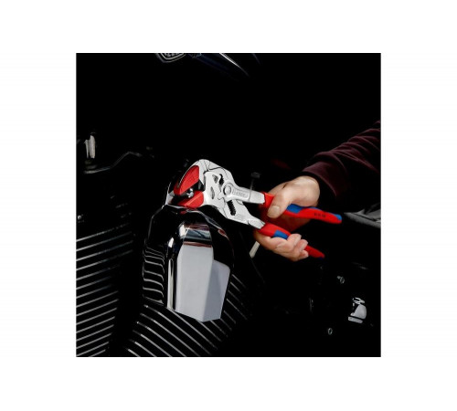Переставные клещи-ключ Knipex 52 мм (2"), длина 250 мм, хром, 2К ручки, KN-8605250SB