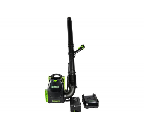 Аккумуляторный ранцевый воздуходув GreenWorks GC82BPBK5 82V 2402507UB