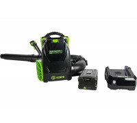 Аккумуляторный ранцевый воздуходув GreenWorks GC82BPBK5 82V 2402507UB