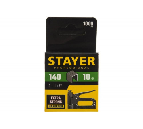 STAYER скобы тип 140, 10 мм, скобы особотвердые 31610-10 PROFESSIONAL