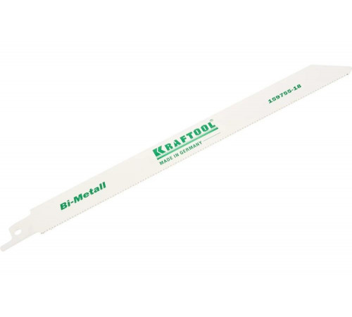 KRAFTOOL 180 мм, шаг 1.4 мм, по металлу Bi-Met, полотно для электроножовки 159755-18 Industrie