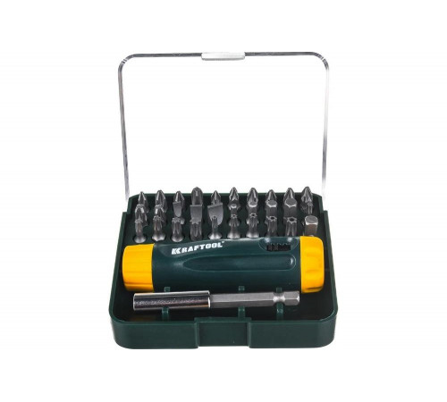 KRAFTOOL 32 шт., отвертка реверсивная 26142-H32 KRAFTOOL 32 шт., отвертка реверсивная 26142-H32