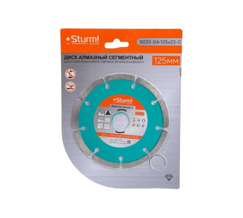 Алмазный диск Sturm 9020-04-125x22-C Алмазный диск Sturm 9020-04-125x22-C