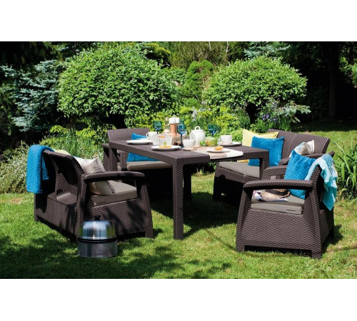 Комплект мебели Keter Corfu fiesta set коричневый 258945