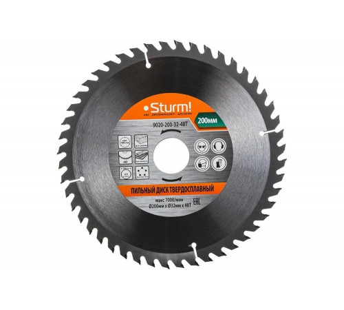 Sturm 9020-200-32-48T: качественный пильный диск для профессионального использования Sturm 9020-200-32-48T: качественный пильный диск для профессионального использования