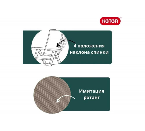 Стул KETER Montreal 210325 Стул KETER Montreal 210325