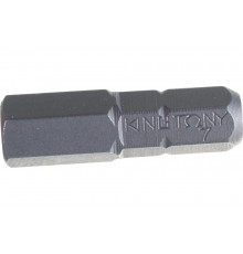 Торцевая вставка (бита) 1/4", HEX, 7мм, 25мм KING TONY 102507H