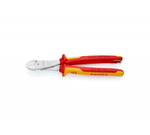 Кусачки боковые особой мощности со страховочным креплением 250 мм KNIPEX KN-7406250T Кусачки боковые особой мощности со страховочным креплением 250 мм KNIPEX KN-7406250T