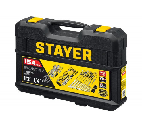 STAYER 154 шт., универсальный набор инструмента UNIVERSAL 154 27710-H150 STAYER 154 шт., универсальный набор инструмента UNIVERSAL 154 27710-H150
