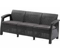 Диван Keter Corfu Triple (love seat max) графит 258975