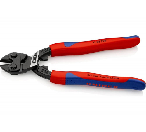 Болторез KNIPEX CoBolt длина 200 мм, 2К ручки, KN-7102200SB Болторез KNIPEX CoBolt длина 200 мм, 2К ручки, KN-7102200SB