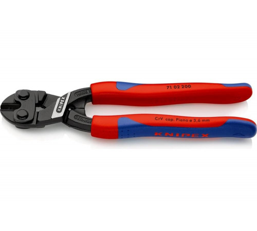 Болторез KNIPEX CoBolt длина 200 мм, 2К ручки, KN-7102200SB Болторез KNIPEX CoBolt длина 200 мм, 2К ручки, KN-7102200SB
