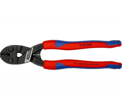 Болторез KNIPEX CoBolt длина 200 мм, 2К ручки, KN-7102200SB Болторез KNIPEX CoBolt длина 200 мм, 2К ручки, KN-7102200SB
