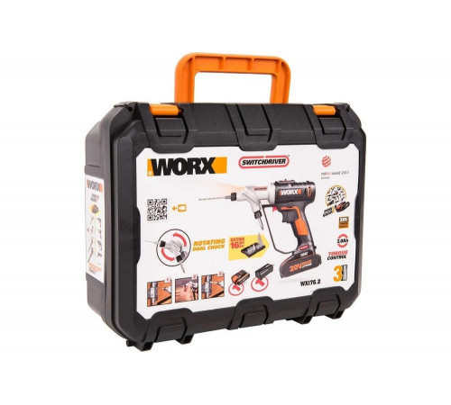 Аккумуляторная дрель-шуруповерт WORX Switchdriver WX176.2 Аккумуляторная дрель-шуруповерт WORX Switchdriver WX176.2