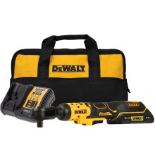 Аккумуляторный угловой гайковерт Dewalt DCF512D1, с трещоткой, 18 В, 95 Нм, 250 об/мин, с АКБ 2 Ач и ЗУ, в сумке DCF512D1-QW