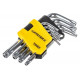 STAYER 9 шт., Cr-V, ключи имбусовые короткие 2743-H9