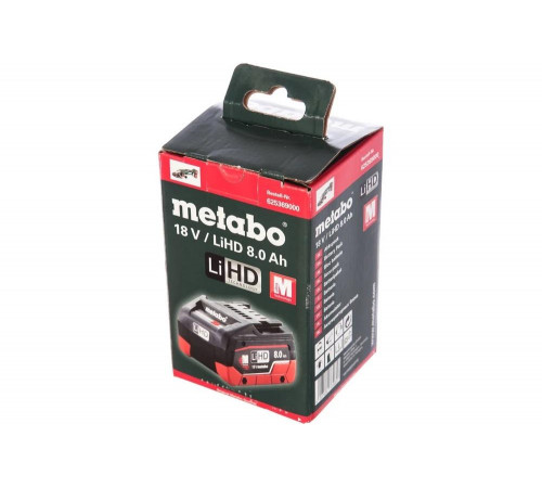 Аккумулятор METABO 18В 8Ач Li-Ion (625369000) Аккумулятор METABO 18В 8Ач Li-Ion (625369000)