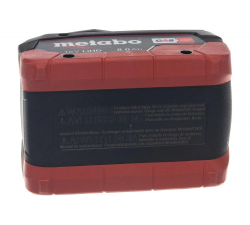 Аккумулятор METABO 18В 8Ач Li-Ion (625369000) Аккумулятор METABO 18В 8Ач Li-Ion (625369000)