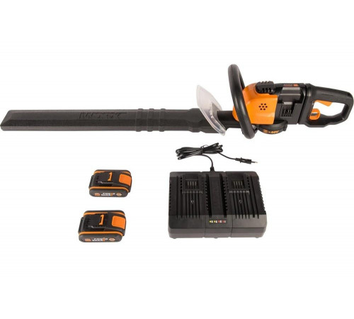 Аккумуляторный кусторез WORX 40В 2х2.0 А*ч, двойное ЗУ WG284E Аккумуляторный кусторез WORX 40В 2х2.0 А*ч, двойное ЗУ WG284E