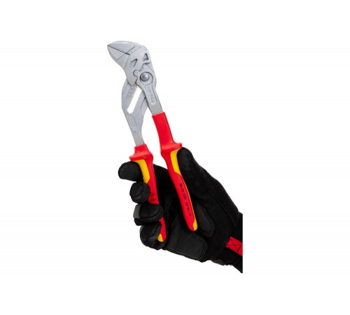 Переставные клещи-ключ Knipex VDE, 250 мм, хром, 2К ручки, KN-8606250SB Переставные клещи-ключ Knipex VDE, 250 мм, хром, 2К ручки, KN-8606250SB