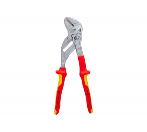 Переставные клещи-ключ Knipex VDE, 250 мм, хром, 2К ручки, KN-8606250SB Переставные клещи-ключ Knipex VDE, 250 мм, хром, 2К ручки, KN-8606250SB