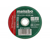 Круг отрезной по нержавеющей стали SP-Novoflex (125x2x22.23 мм) Metabo 617163000