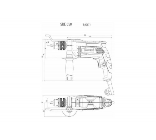 Ударная дрель Metabo SBE 650 600742000