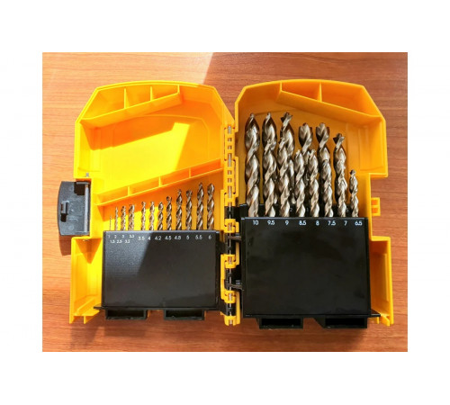 Набор сверл по металлу COBALT INDUSTRIAL 8% (29 шт.) в боксе Midisafe DEWALT DT4957