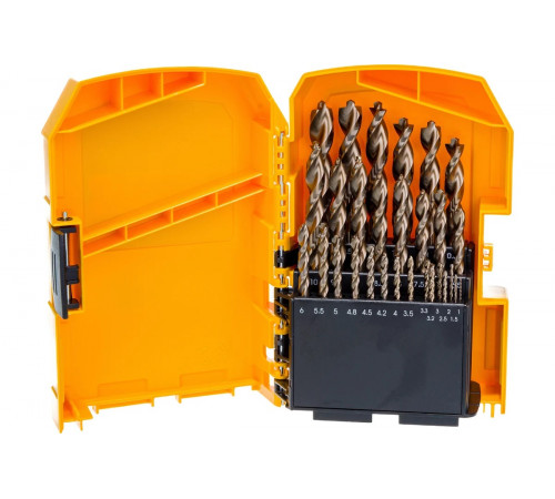 Набор сверл по металлу COBALT INDUSTRIAL 8% (29 шт.) в боксе Midisafe DEWALT DT4957