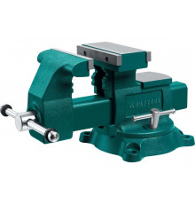 Слесарные тиски KRAFTOOL Reversible 165 мм, расход 324 мм 32705-165