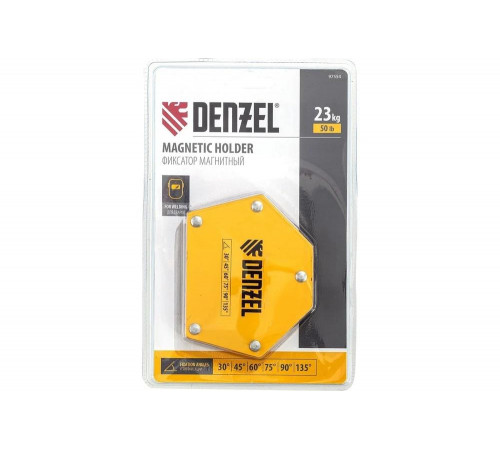 Фиксатор магнитный для сварочных работ усилие 50 LB Denzel 97554 Фиксатор магнитный для сварочных работ усилие 50 LB Denzel 97554