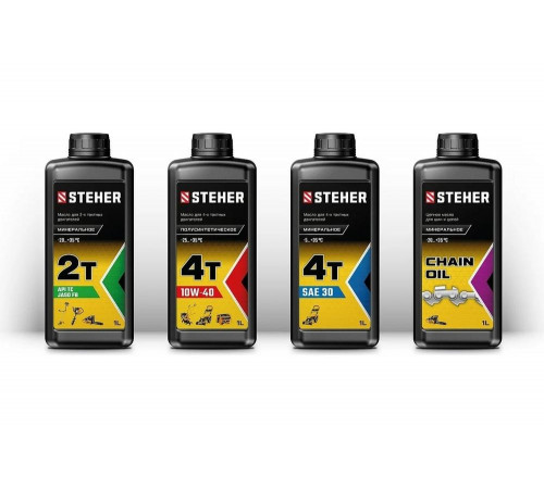 STEHER 1 л, минеральное масло для 2-тактных двигателей 2T-M 76001-1 STEHER 1 л, минеральное масло для 2-тактных двигателей 2T-M 76001-1