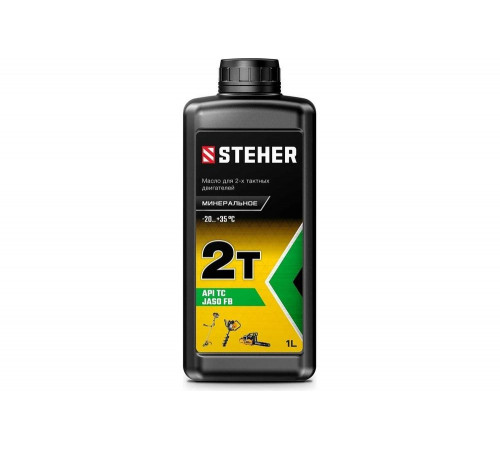 STEHER 1 л, минеральное масло для 2-тактных двигателей 2T-M 76001-1 STEHER 1 л, минеральное масло для 2-тактных двигателей 2T-M 76001-1