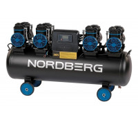Безмасляный компрессор NORDBERG 380В, ресивер 120 л, 1000 л/мин NCEO120/1000 01-00000891