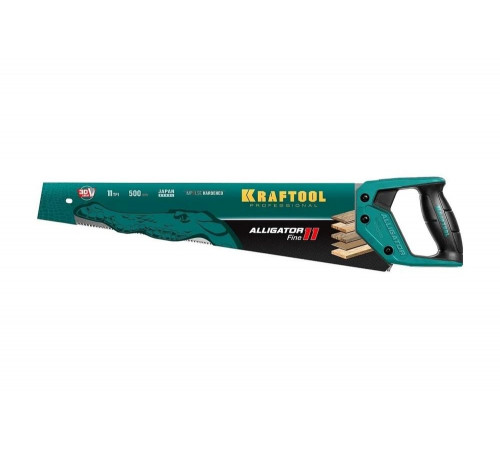 KRAFTOOL 11 TPI, 500 мм, ножовка для точного реза Alligator Fine 11 15203-50 KRAFTOOL 11 TPI, 500 мм, ножовка для точного реза Alligator Fine 11 15203-50