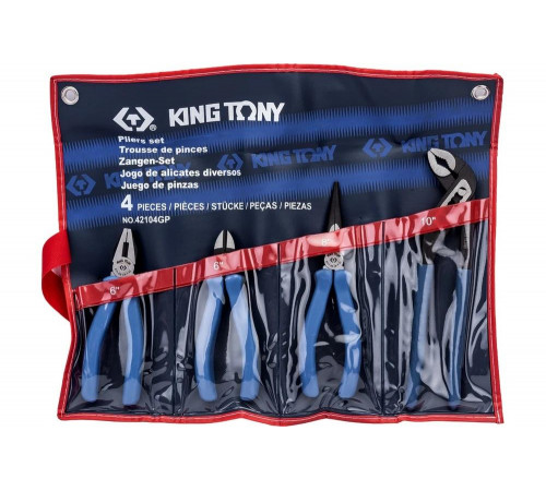 Набор пассатижей и бокорезов, 4 предмета KING TONY 42104GP01