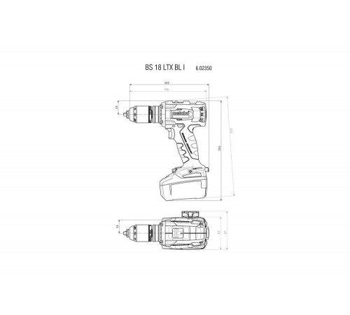 Аккумуляторный винтоверт Metabo BS 18 LTX BL I 602350800 Аккумуляторный винтоверт Metabo BS 18 LTX BL I 602350800