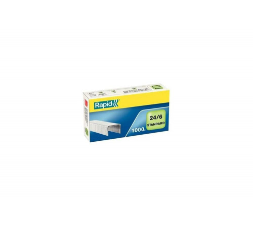 Скобы Rapid Standard 24/6 1M, 1000 шт./уп., 24855600 Скобы Rapid Standard 24/6 1M, 1000 шт./уп., 24855600