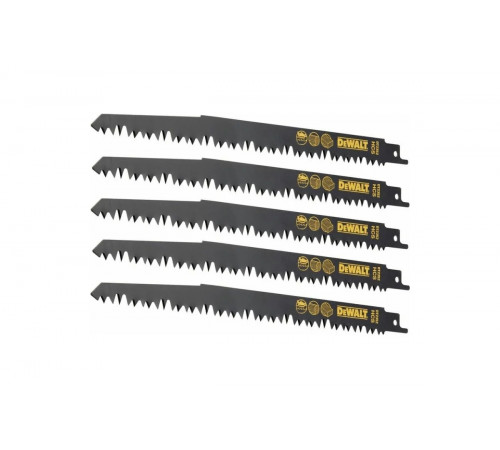 Полотно по дереву HCS 240х5/6.5 мм, S1531L, 5 шт. DEWALT DT2352