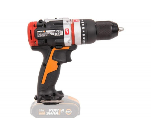 Ударная аккумуляторная бесщеточная дрель-шуруповерт WORX WX354.9
