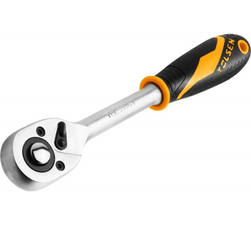 Трещотка TOLSEN GRIPro 3/8", 205 мм, 72 зубца, флажковая, с кнопкой TT15119 Трещотка TOLSEN GRIPro 3/8", 205 мм, 72 зубца, флажковая, с кнопкой TT15119