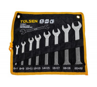 Набор рожковых ключей TOLSEN 6-22 мм, 8 предметов TT15891